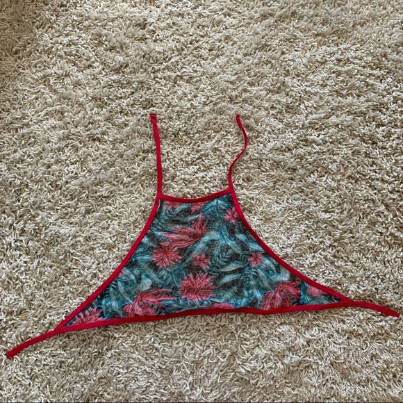 Floral Print Bikini Top - Picture 2 of 7